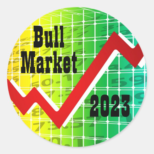 Sticker Rond Bull Market 2023 (Devant)