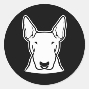 Sticker Rond Bull Terrier