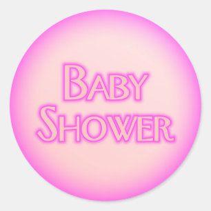 Sticker Rond Bulle de baby shower