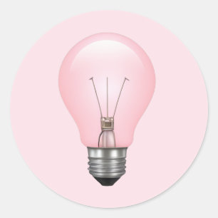 Sticker Rond Bulle rose