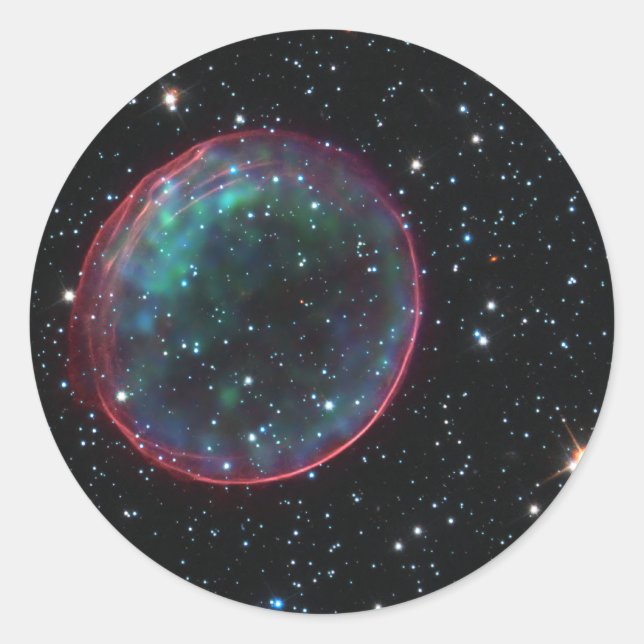 Sticker Rond Bulle spatiale (Devant)