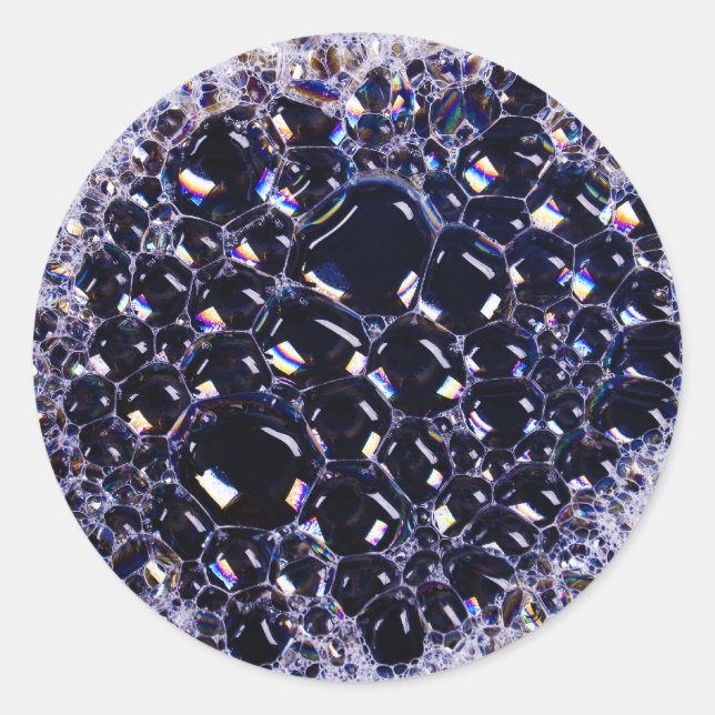 Sticker Rond bulles de mousse (Devant)