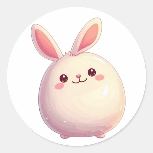 Sticker Rond Bullet Journaling Series21 - Jote Rabbit 3 (Devant)