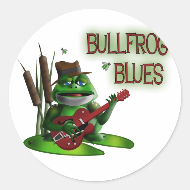 Sticker Rond Bullfrog Blues (Devant)