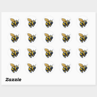 Sticker Rond Bumble Bee