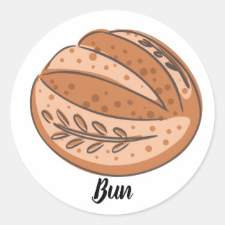 Sticker Rond Bun au four