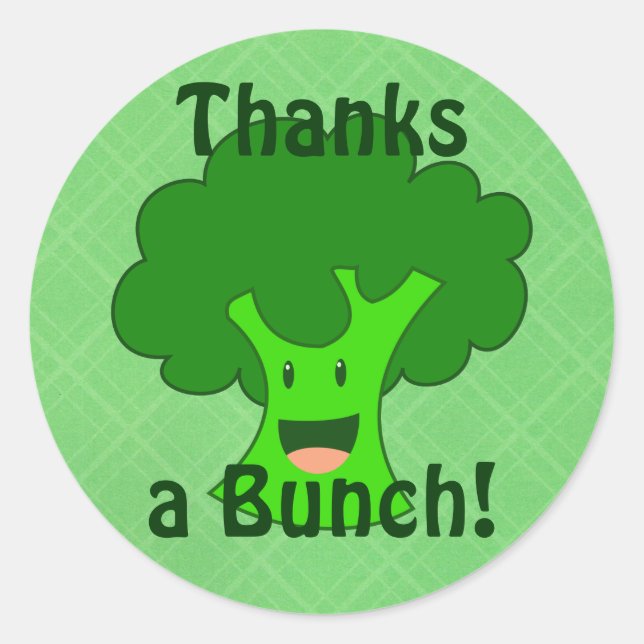 Sticker Rond Bunch Broccoli (Devant)