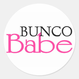 Sticker Rond Bunco Babe