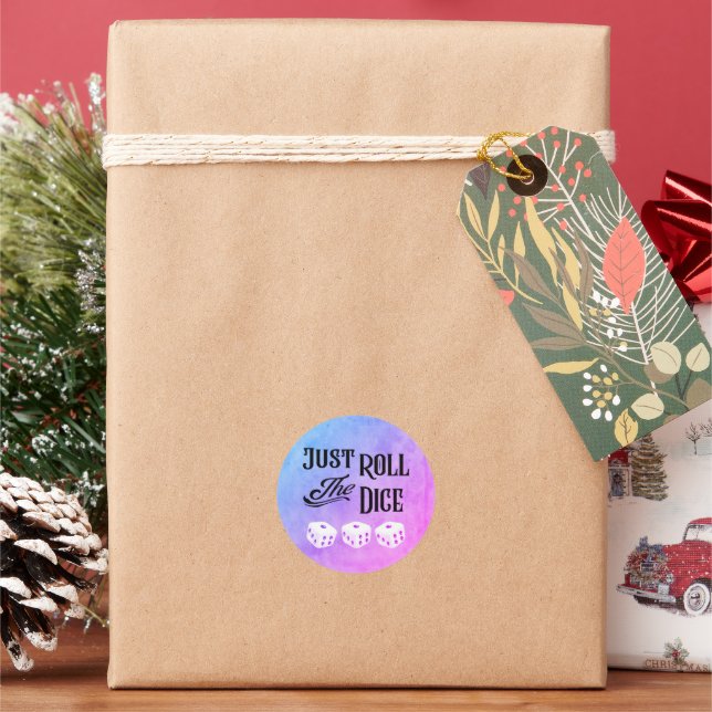Sticker Rond Bunco ou Bunko Dice Party (vacances)