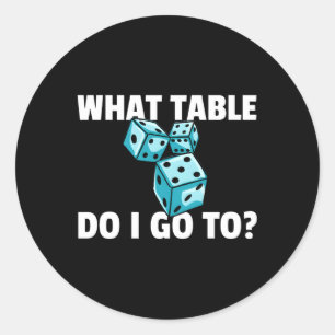 Sticker Rond Bunco Pour Les Joueurs Bunco