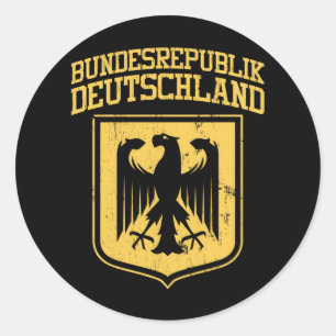 Sticker Rond Bundesrepublik Deutschland / German Eagle