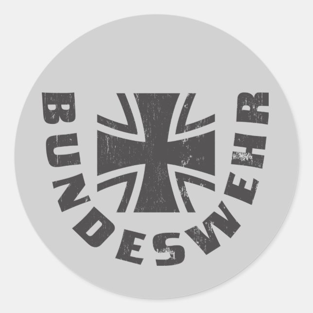 Sticker Rond Bundeswehr Deutschland, Luftwaffe, Force aérienne  (Devant)