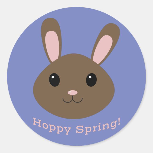 Sticker Rond Bunny Spring Hoppy (Devant)