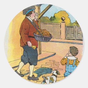 Sticker Rond Buns Hot-cross, Mère Goose Nursery Rhyme Photo