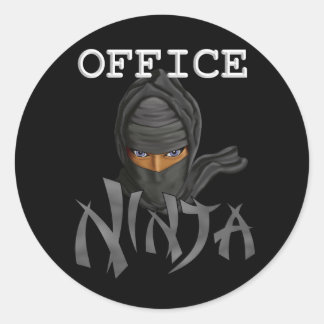 Sticker Rond Bureau Ninja