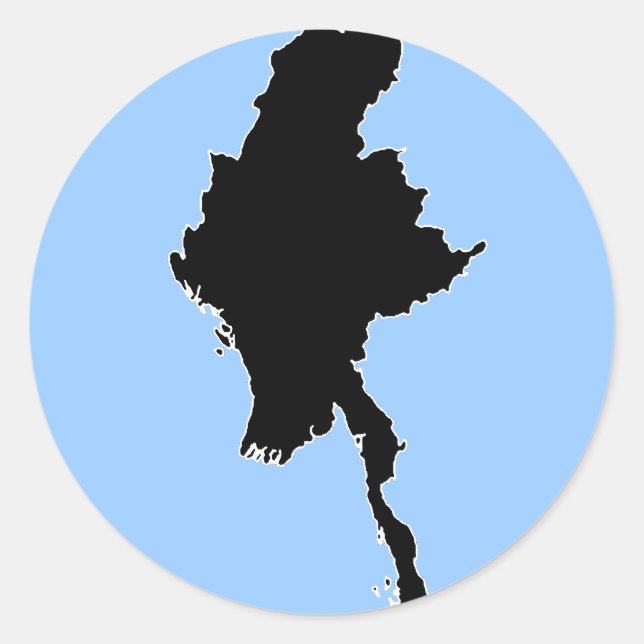 STICKER ROND BURMA (Devant)