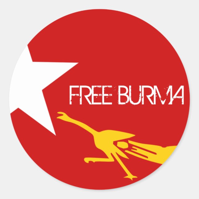 STICKER ROND BURMA LIBRE (Devant)
