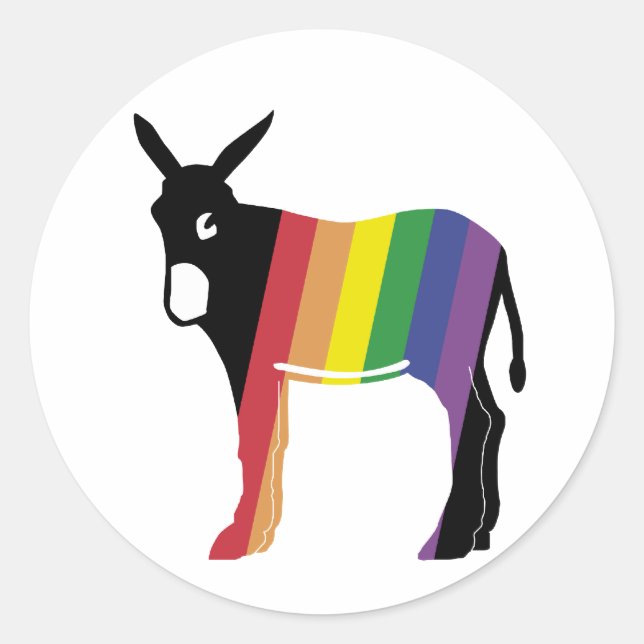 Sticker Rond burro-catala-gai (Devant)