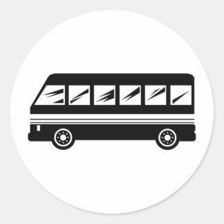 Sticker Rond Bus
