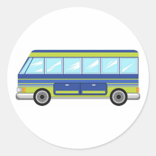 Sticker Rond Bus