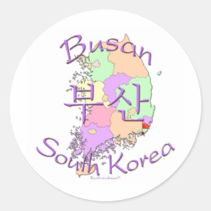 Sticker Rond Busan Corée du Sud
