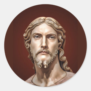 Sticker Rond BUSTE DU CHRIST SAUVEUR par MICHELANGELO 2026