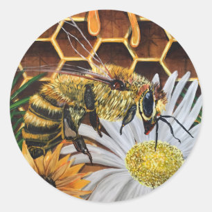 Sticker Rond Busy Bee