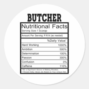 Sticker Rond Butcher (homonymie)