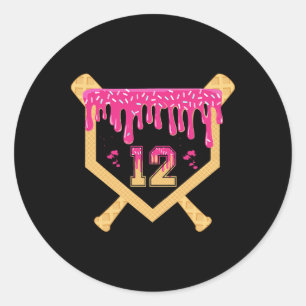 Sticker Rond Bysebyll 12 ans Drip anniversaire 12e anniversaire