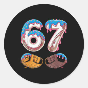 Sticker Rond Bysebyll 67 - Goutte de glace 67 Mème Drôle de Jou