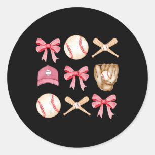 Sticker Rond Bysebyll Coquette Bow Jour de Match Bysebyll Saiso