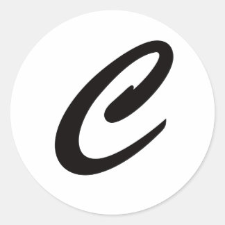 Sticker Rond C est pour Cookie