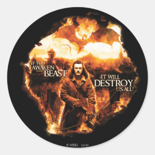 Sticker Rond Ça Nous Détruira Tous !