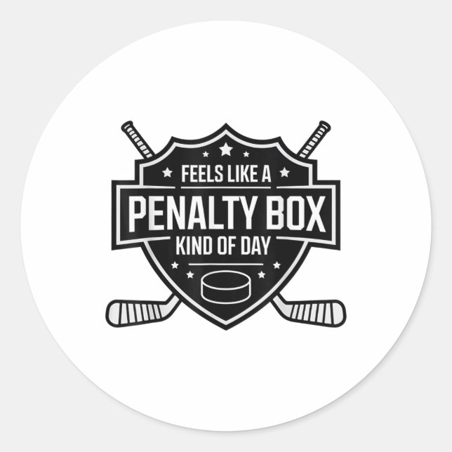 Sticker Rond Ça Ressemble À Une Boîte De Pénalité Un Peu Drôle  (Devant)