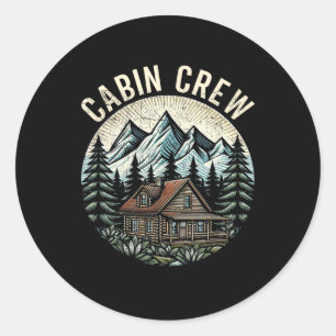 Sticker Rond Cabine d'équipage cabine Famille Vacances Nature e