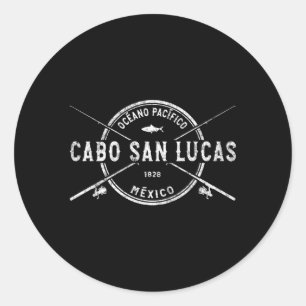 Sticker Rond Cabo San Lucas Traversé Rangs De Pêche