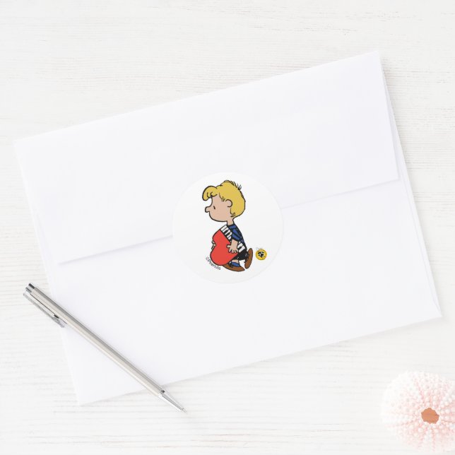 Sticker Rond cacahuètes | Piano de voyage Schroeder (Enveloppe)
