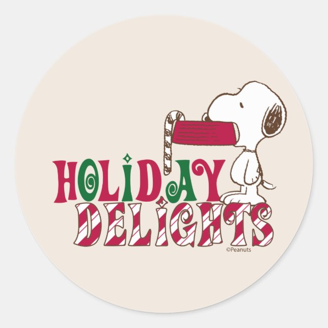 Sticker Rond cacahuètes | Vacances (Devant)