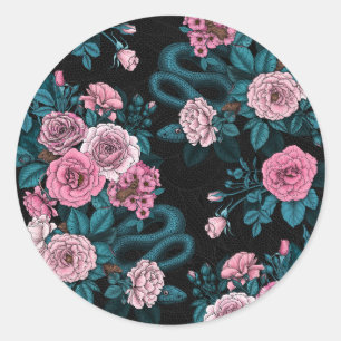 Sticker Rond Caché en rose 2