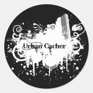 Sticker Rond Cacher urbain