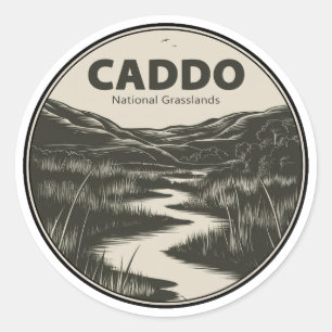 Sticker Rond Caddo National Grasslands Texas Stream