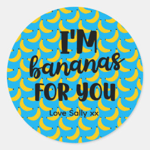 Sticker Rond Cadeau amusant de la Saint-Valentin pour les amis,
