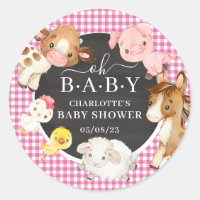 Cadeau de Baby Shower Animaux de Ferme pour Bébé