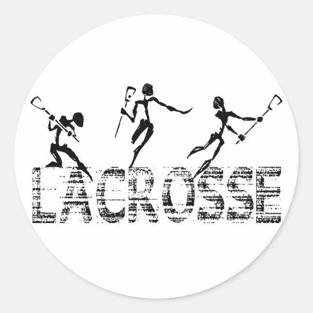 Sticker Rond Cadeau de crosse (Devant)
