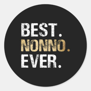 Sticker Rond Cadeau De Grandgirl Grandson Best Nonno