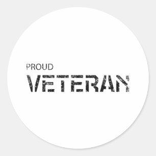 Sticker Rond Cadeau de l'Armée militaire de guerre des anciens