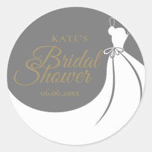Sticker Rond Cadeau de mariage élégante robe