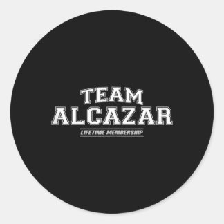 Sticker Rond Cadeau de nom de famille Alcazar _ Nom de famille