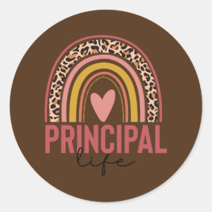 Sticker Rond Cadeau de vie principal élémentaire pour le prin