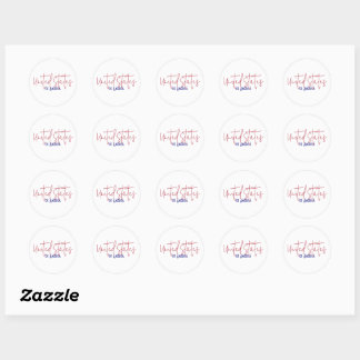 Sticker Rond Cadeau de voyage souvenir des États-Unis d'Amériqu